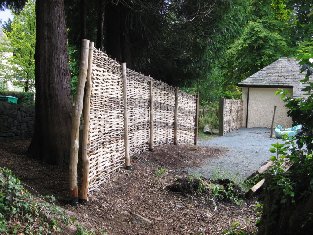Woven Hazel Fence